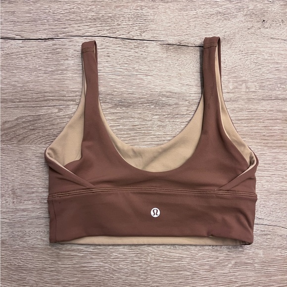 Lululemon Align Reversible Bra, A/B Cup in Bold Beige/Pecan Tan, Size 4 - Picture 4 of 4
